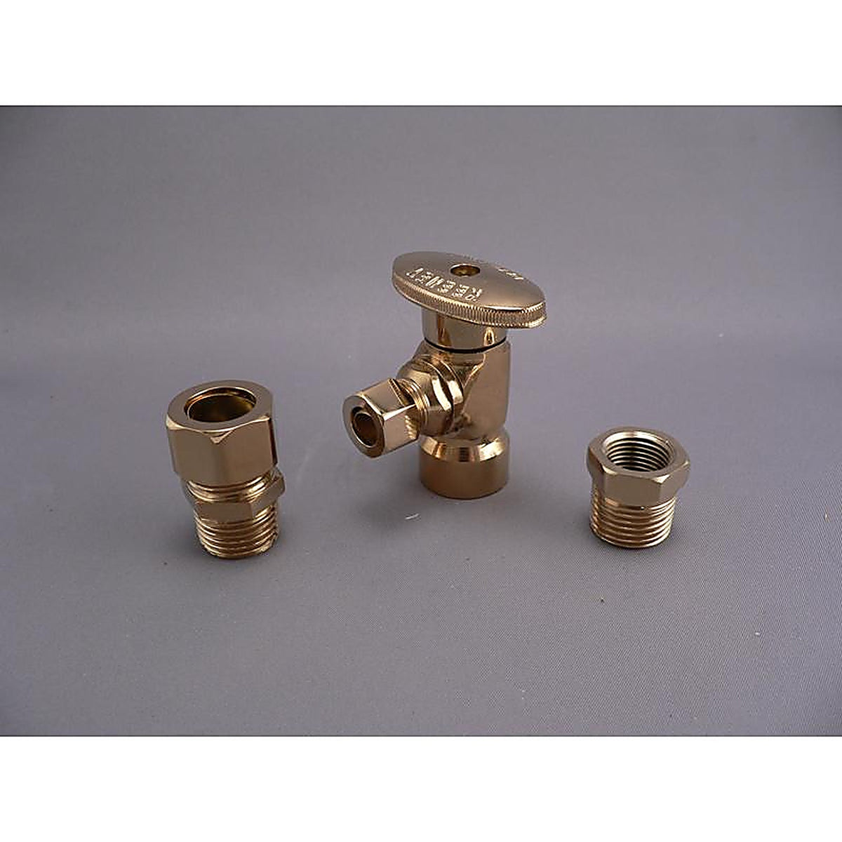 Keeney - K2048APBLF - 1/2 in. FIP in. X 3/8 in. Compression Brass Shut-Off Valve