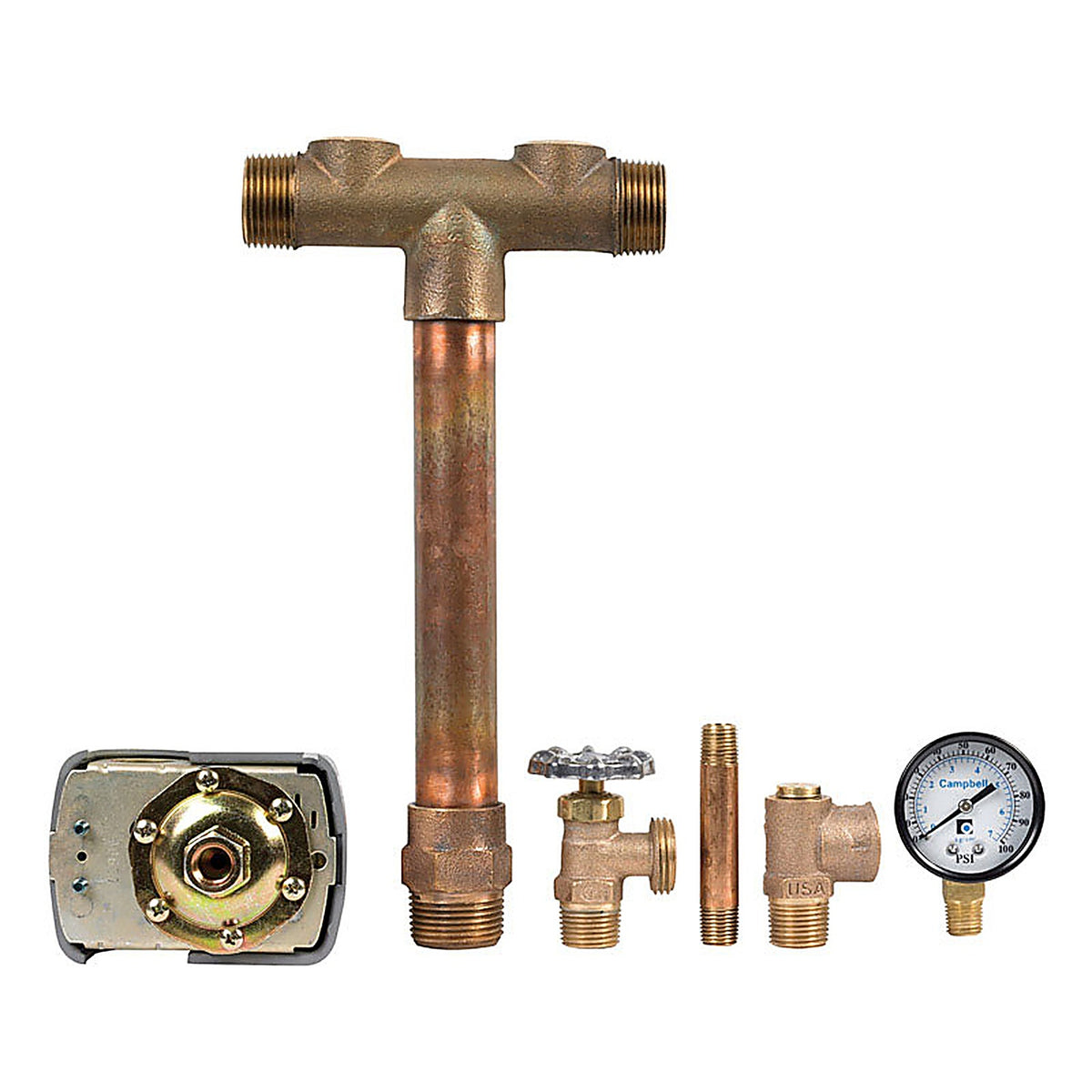 Campbell - TFP 51-LF - Red Brass 1 in. Tank Fitting