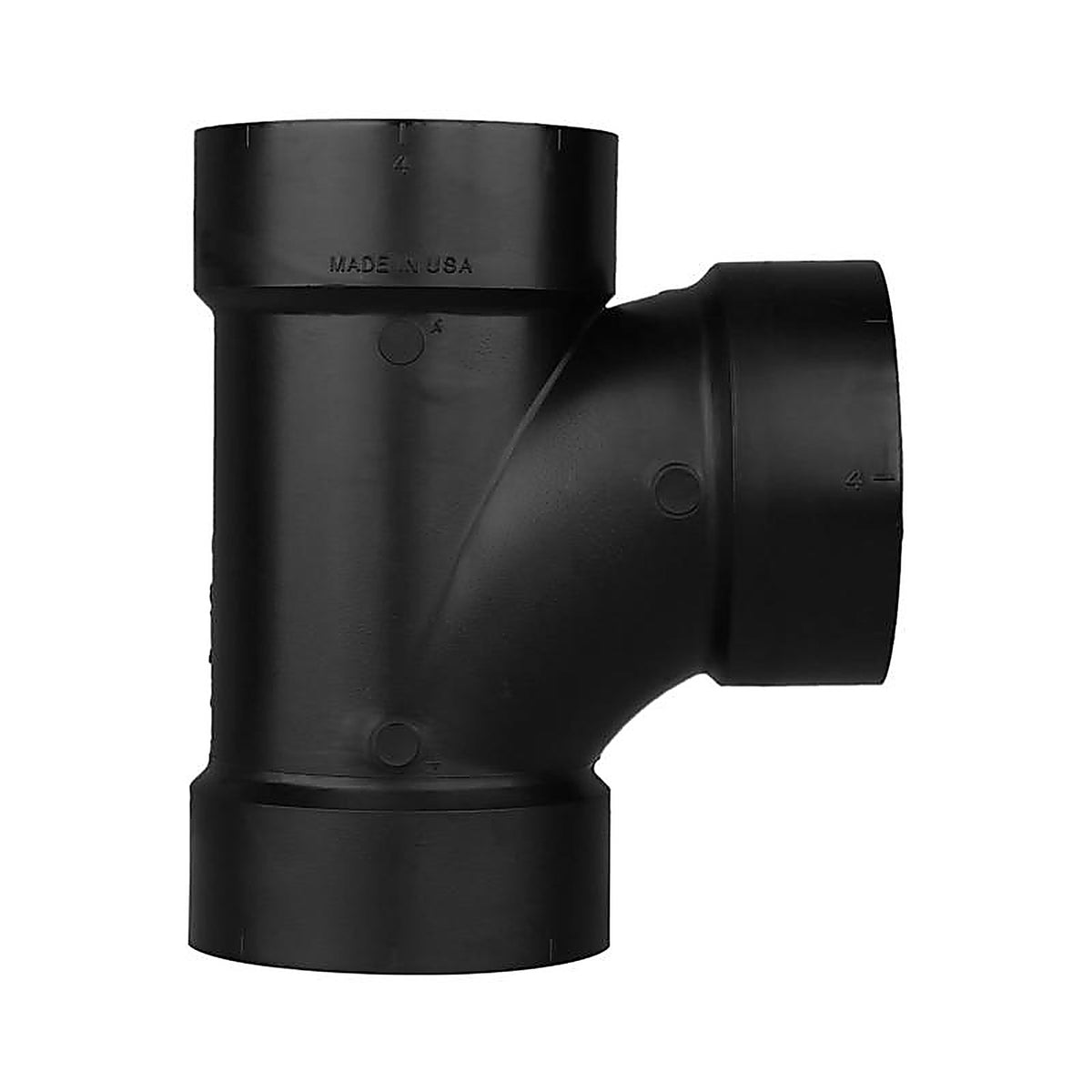Charlotte Pipe - ABS004001200 - 4 in. Hub x 4 in. Dia. Hub ABS Sanitary Tee
