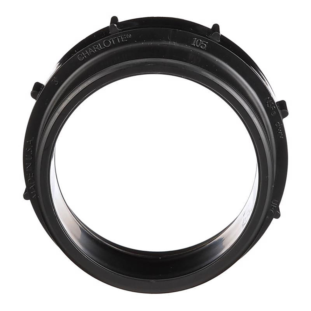 Charlotte Pipe - ABS001051200 - 4 in. Spigot x 4 in. Dia. FPT ABS Cleanout