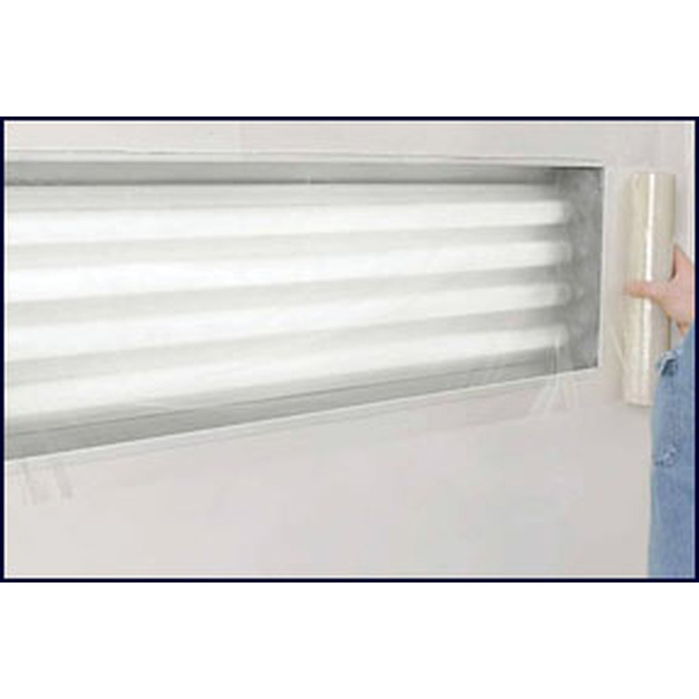 RBL Products - 435 - 24 x 100 Continuous Roll Self-adhering Clear Plastic Film - Perforated Every 24 Along Length