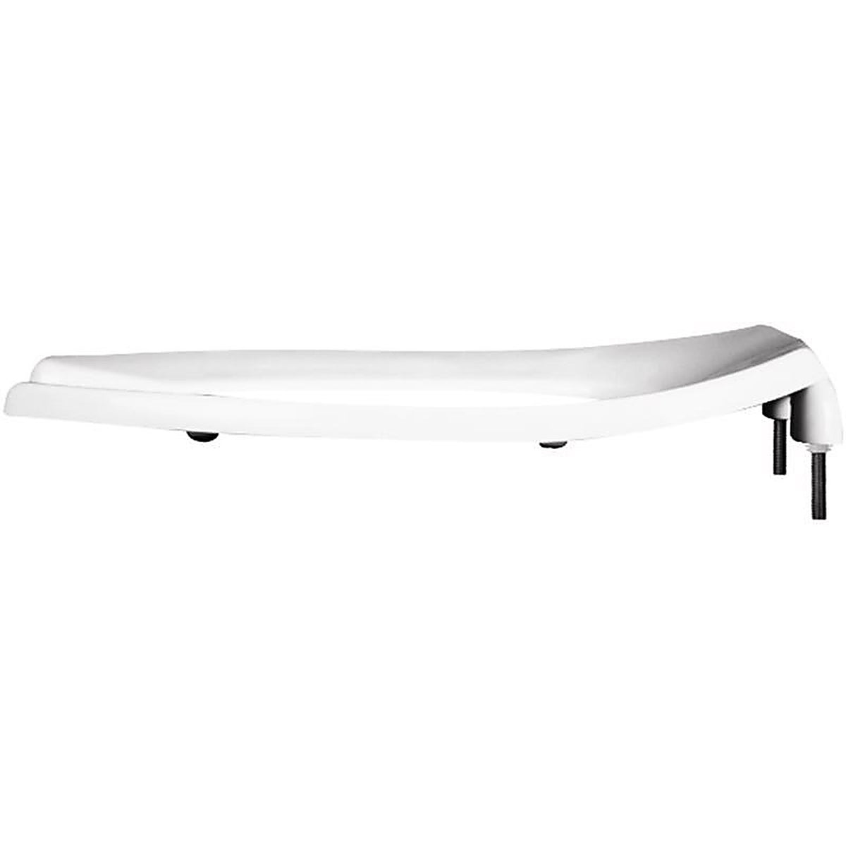 Bemis - 1955CT-000 - Commerical Fastening System Elongated White Plastic Toilet Seat