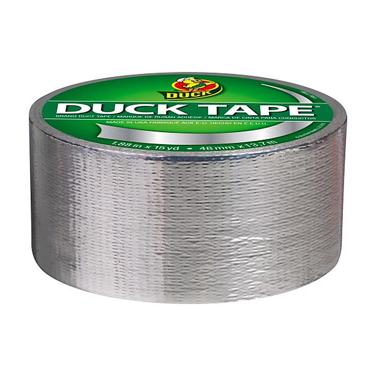 Duck - 1303158 - 1.88 in. W x 15 yd. L Chrome Solid Duct Tape