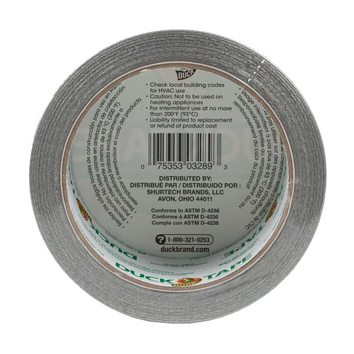 Duck - 1303158 - 1.88 in. W x 15 yd. L Chrome Solid Duct Tape