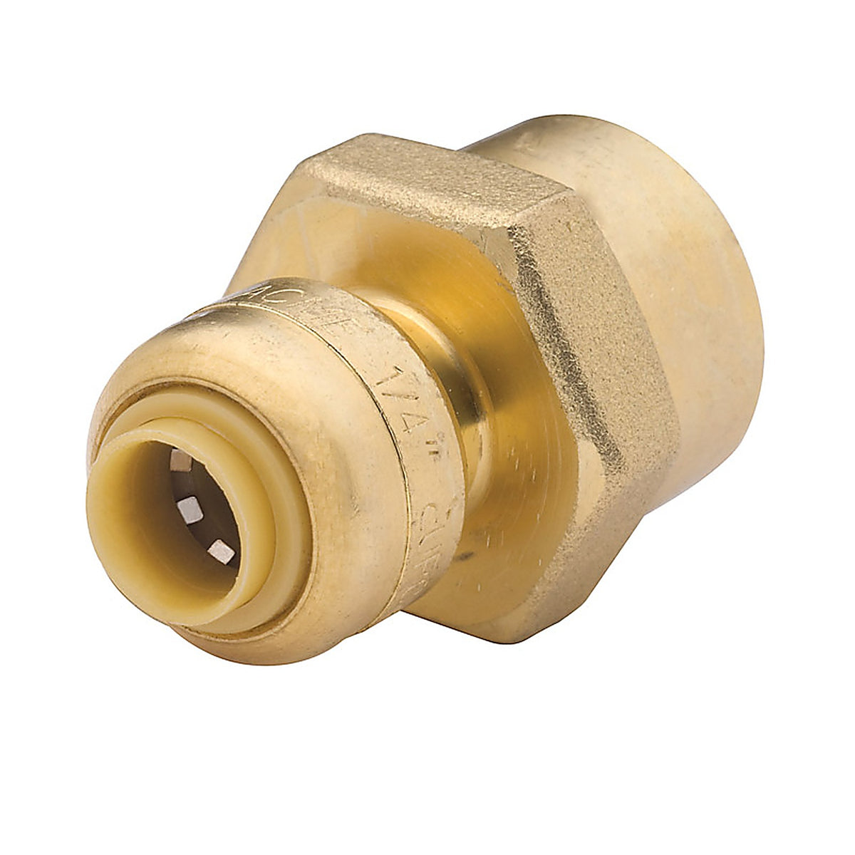 SharkBite - U066LFA - 1/4 in. Push x 1/2 in. Dia. FPT Brass Reducing Connector