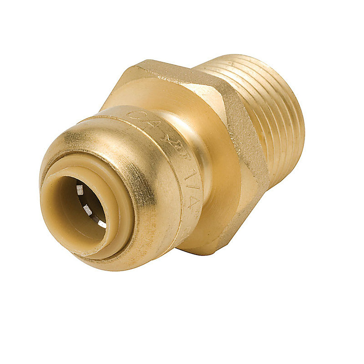 SharkBite - U110LFA - 1/4 in. Push x 1/2 in. Dia. MPT Brass Connector
