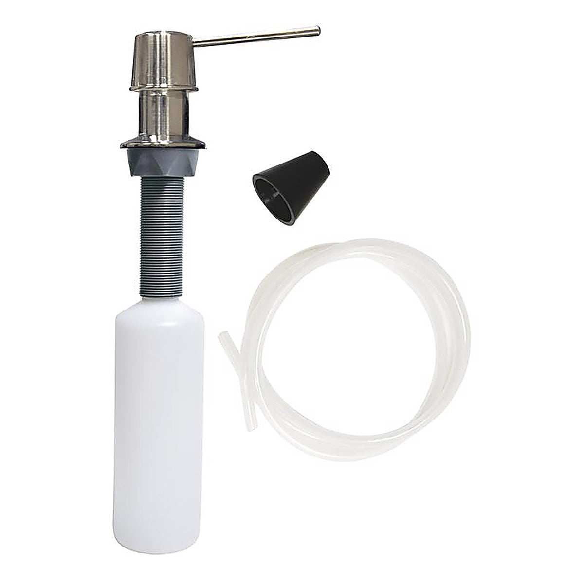 Danco - 9D00010039 - Brushed Nickel Silver/White Plastic Lotion/Soap Dispenser