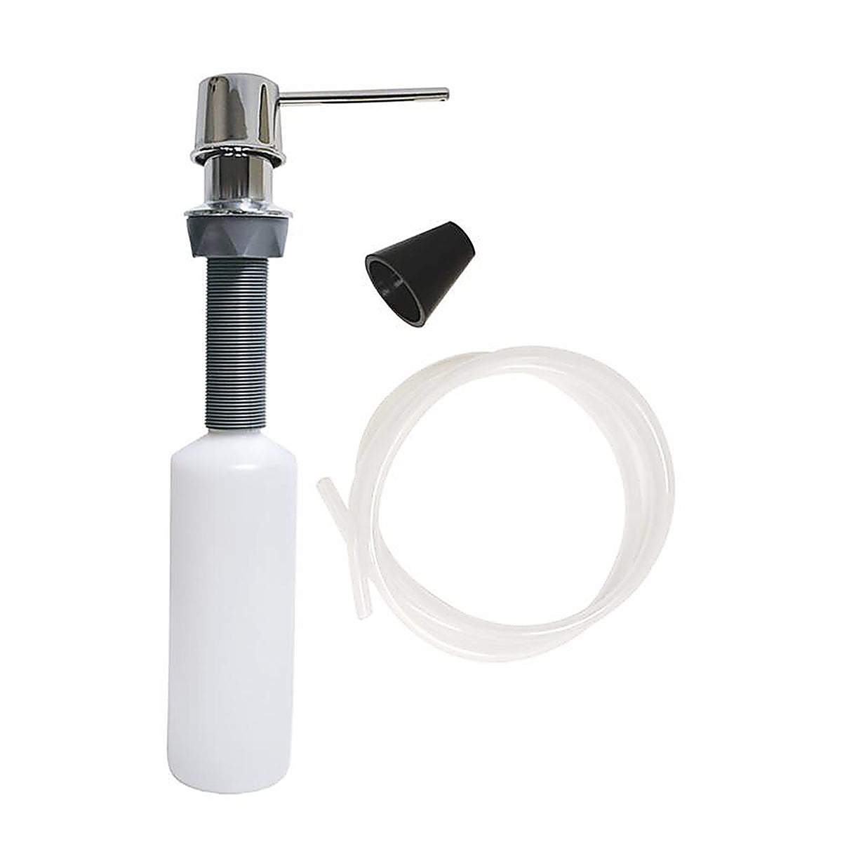 Danco - 9D00010037 - Chrome Silver/White Plastic Lotion/Soap Dispenser