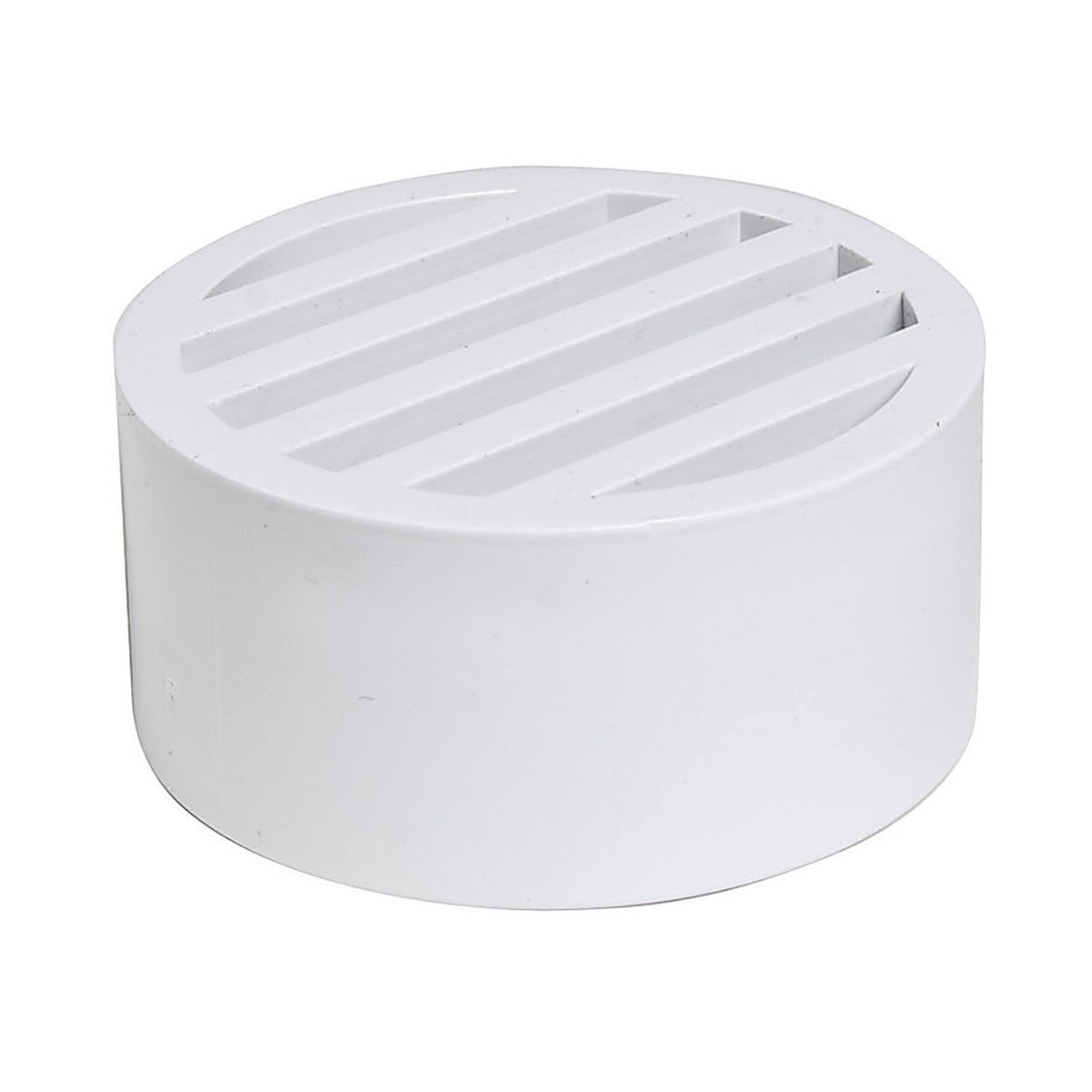 NDS - 9P12 - 3 in. White Round PVC Drain Grate