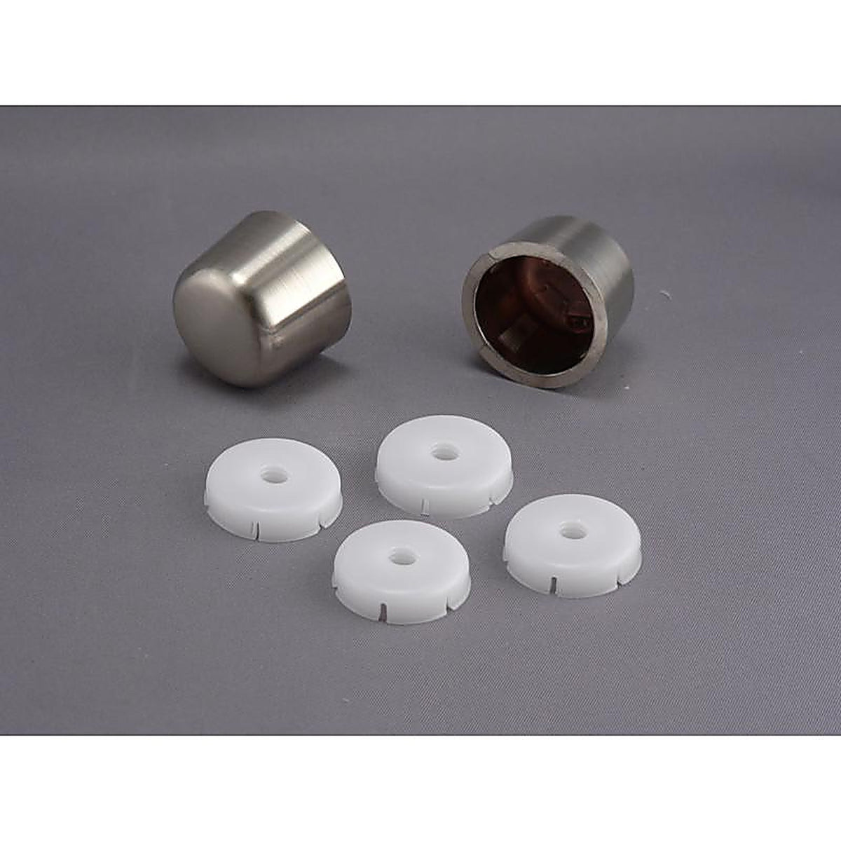 Plumb Pak - PP835-30DBNL - Toilet Tank Bolt Caps Brushed Plastic