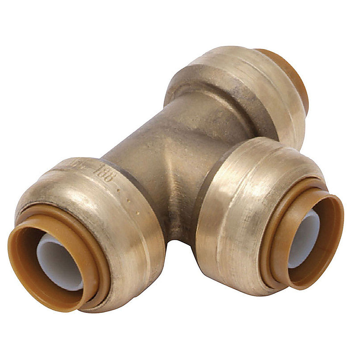 SharkBite - U360LFA - 3/8 in. Push x 3/8 in. Dia. Push Brass Tee