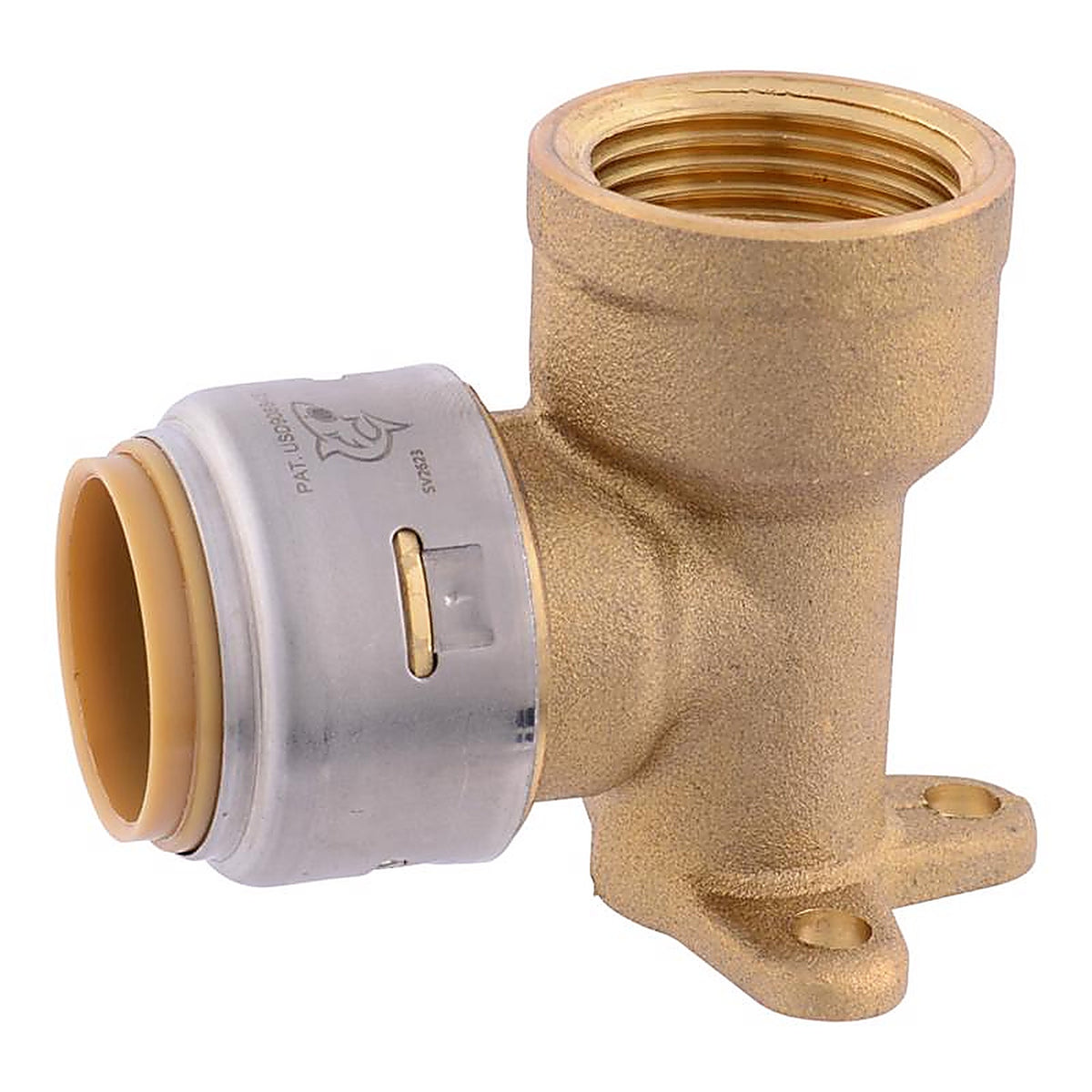SharkBite - U340LFA - 3/4 in. Push x 3/4 in. Dia. FPT Brass Drop Ear Elbow