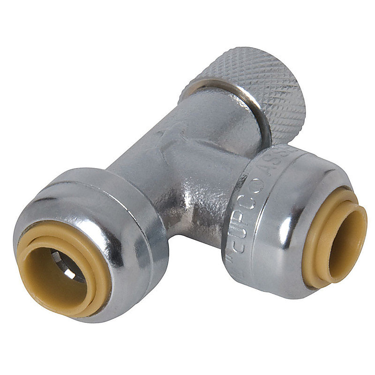 SharkBite - U3358LFA - 1/4 in. PTC X 3/8 in. Brass Stop Valve