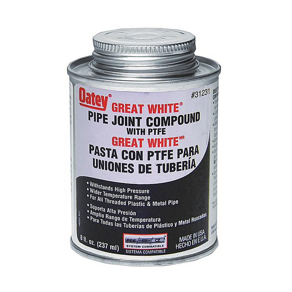 Oatey - 31231 - Great White White Pipe Joint Compound 8 oz.