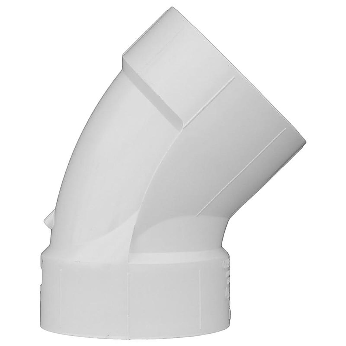Charlotte Pipe - PVC003211400 - Schedule 40 4 in. Hub x 4 in. Dia. Hub PVC 45 Degree Elbow