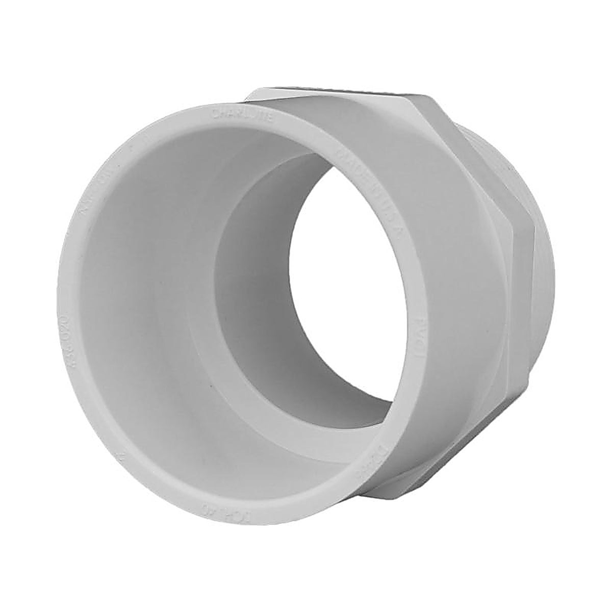 Charlotte Pipe - PVC02109C0800 - Schedule 40 3/4 in. Slip x 3/4 in. Dia. MPT PVC Adapter