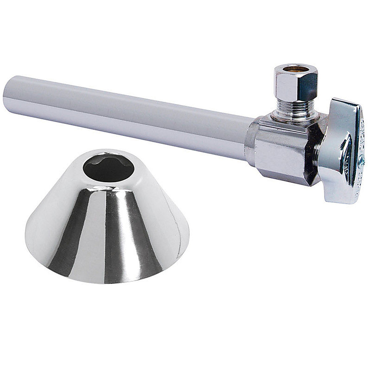 BrassCraft - KTCS40BX C - 1/2 in. Sweat outlets X 3/8 in. Compression outlets Brass Shut-Off Valve