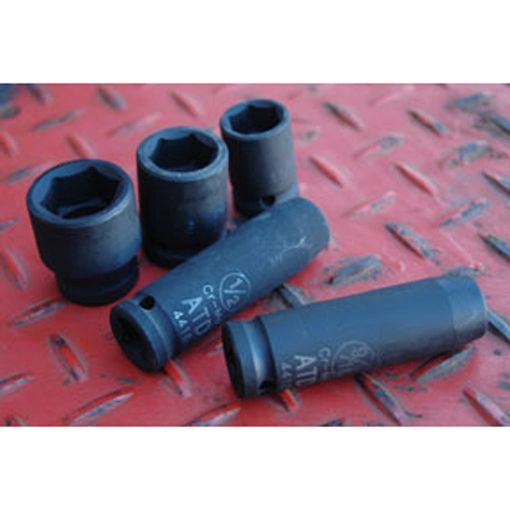 ATD - 4424 - 1/2 in Drive 6-Point Deep Fractional Impact Socket - 3/4 in