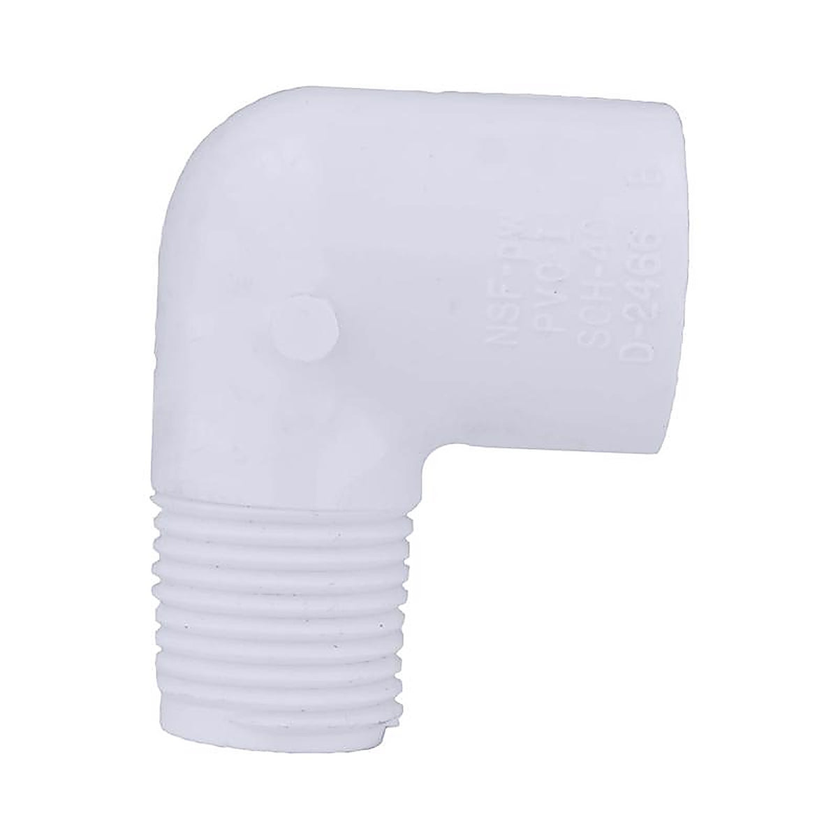 Charlotte Pipe - PVC023070600 - Schedule 40 1/2 in. MPT x 1/2 in. Dia. MPT PVC Street Elbow