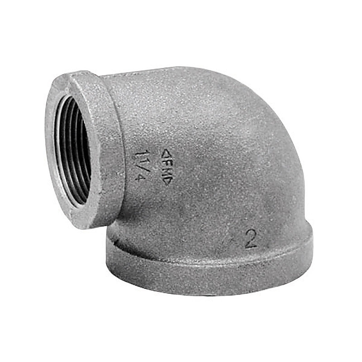 Anvil - 8700125555 - 1 in. FPT x 1/2 in. Dia. FPT Galvanized Malleable Iron Elbow