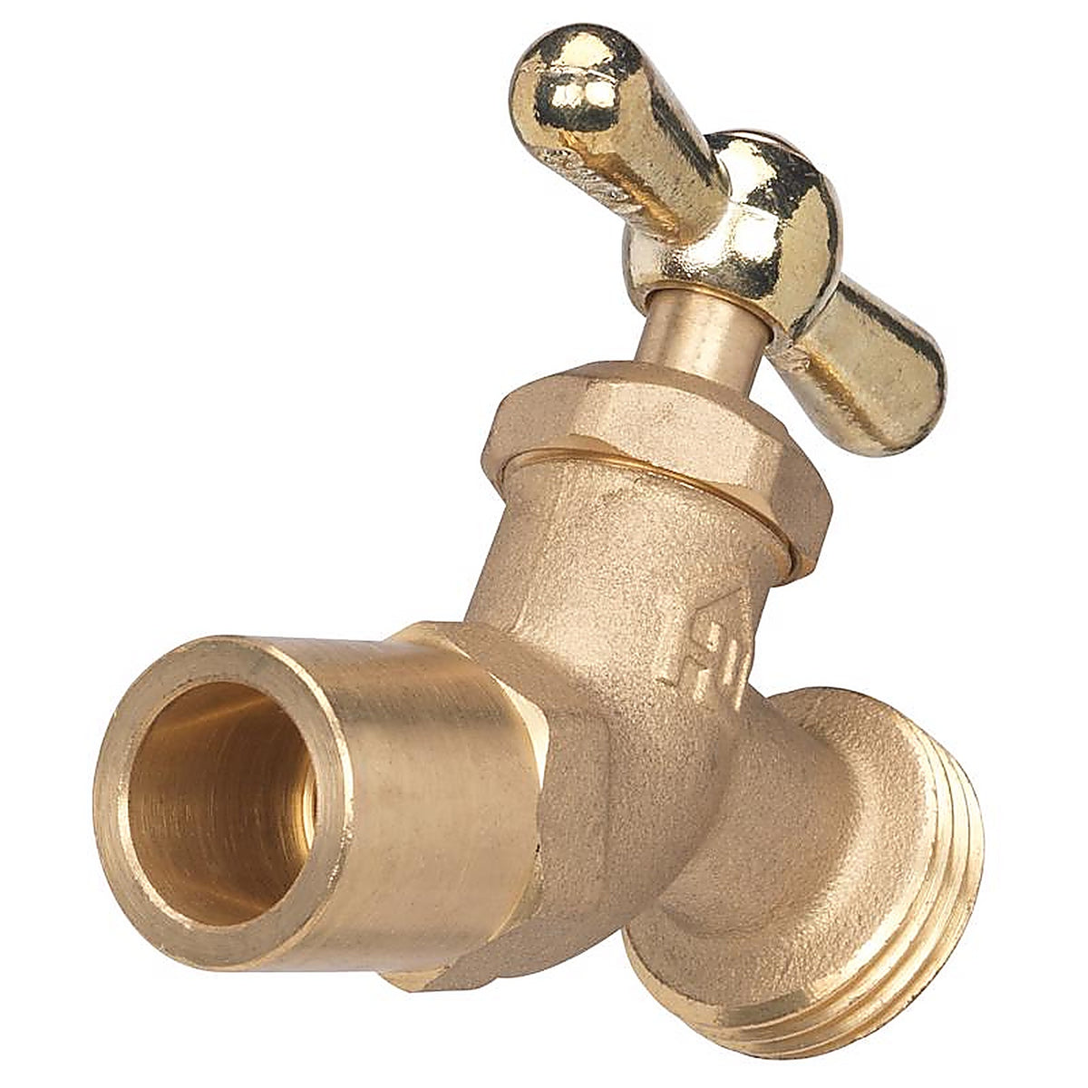 Homewerks - VHNSTDA3 - 1/2 or 3/4 in. Sweat X 3/4 in. MHT Brass No-Kink Hose Bibb