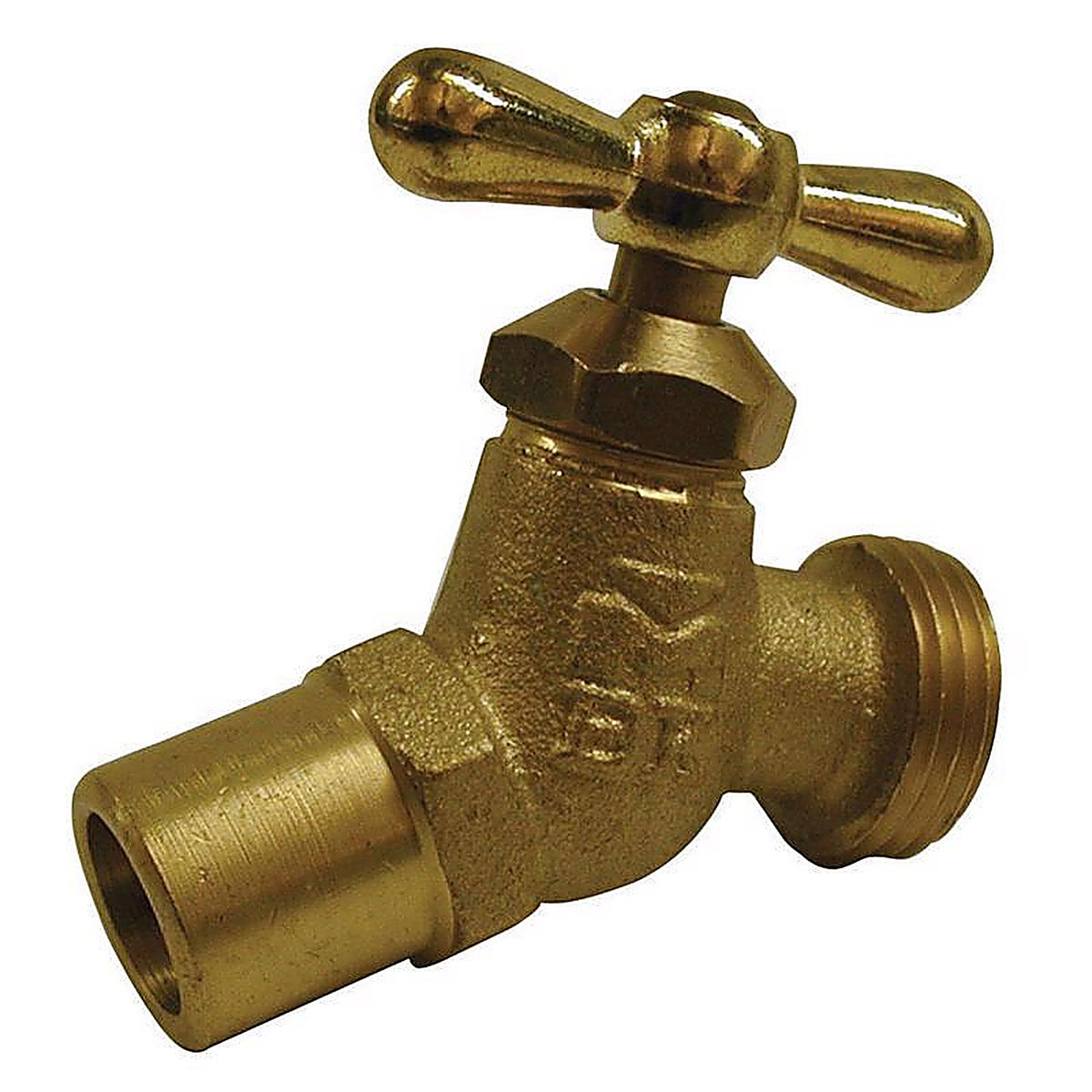 Homewerks - VHNSTDA3 - 1/2 or 3/4 in. Sweat X 3/4 in. MHT Brass No-Kink Hose Bibb