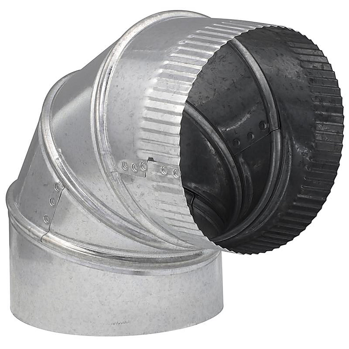 Imperial - GV0295-C - 6 in. D X 6 in. D Adjustable 90 deg Galvanized Steel Elbow Exhaust