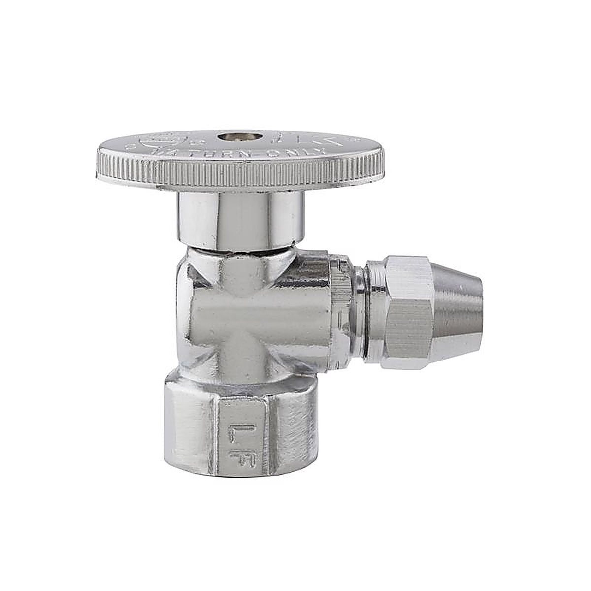 Keeney - 2721PCLF - 1/2 in. FIP in. X 3/8 in. Flare Brass Shut-Off Valve