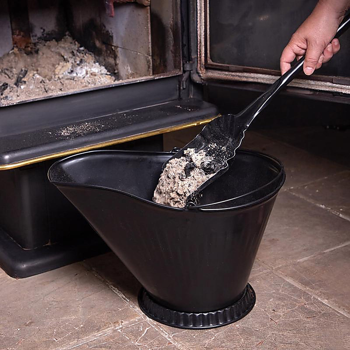 Imperial - LT0163 - Black Powder Coated Steel Coal Hod