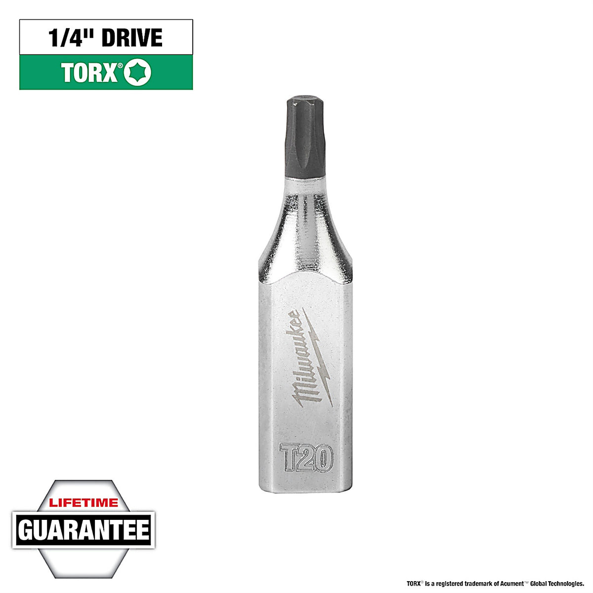 Milwaukee - 45-34-1003 - 1/4 Drive T20 Torx Bit Socket