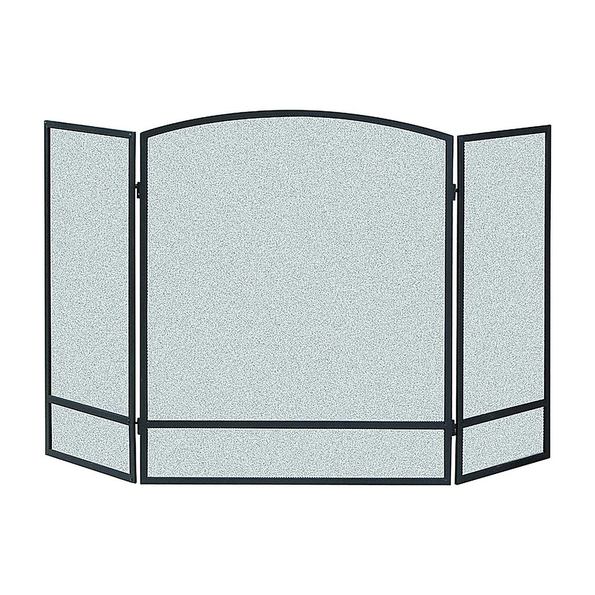 Panacea - 15951 - Black Matte Steel Fireplace Screen