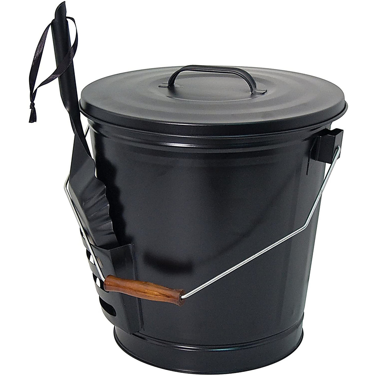 Panacea - 15343 - Black Matte Metal Ash Container and Shovel Set
