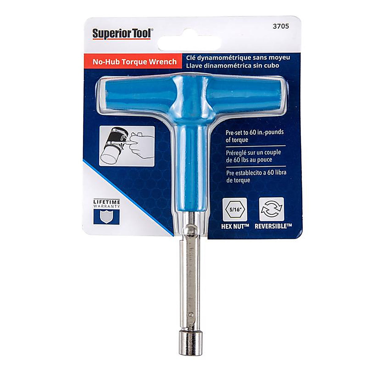 Superior Tool - 3705 - Torque Wrench 3-1/2 in. L 1/pc.