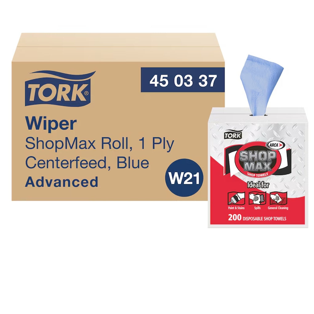 Tork - 450337 - Advanced ShopMax Wiper 450, Centerfeed in a Box - case of 4 packs