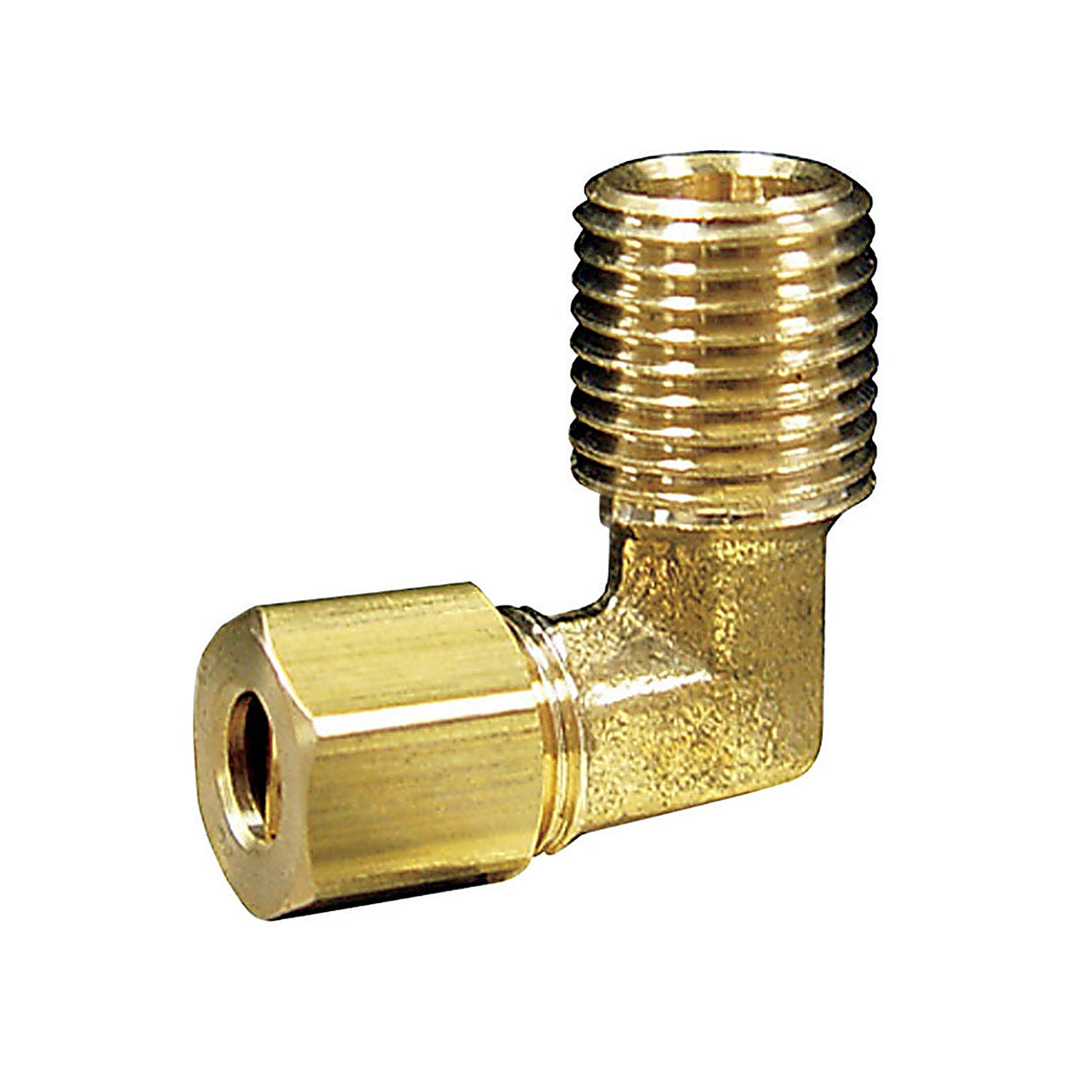 JMF - 4503694 - 5/8 in. Tube x 3/8 in. Dia. MPT Brass 90 Degree Street Elbow