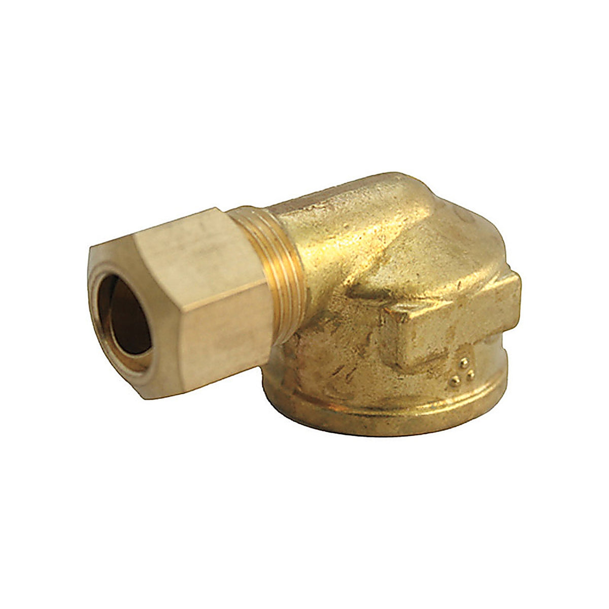 JMF - 4503710 - 1/4 in. Compression x 1/8 in. Dia. FPT Brass 90 Degree Elbow