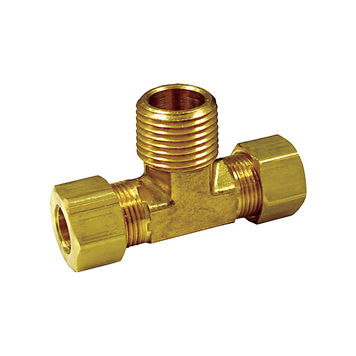 JMF - 4503959 - 1/2 in. Compression x 1/2 in. Dia. Male Brass Branch Tee
