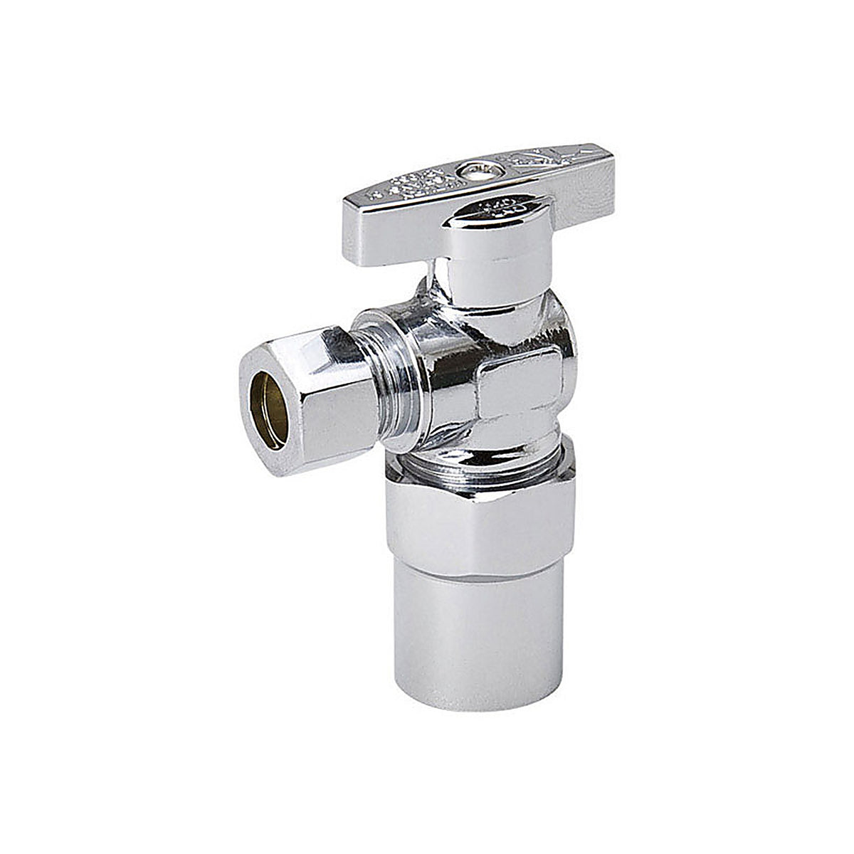 ProLine - 190-732HC - 1/2 in. Comp X 3/8 in. Comp Chrome Plated Angle Stop