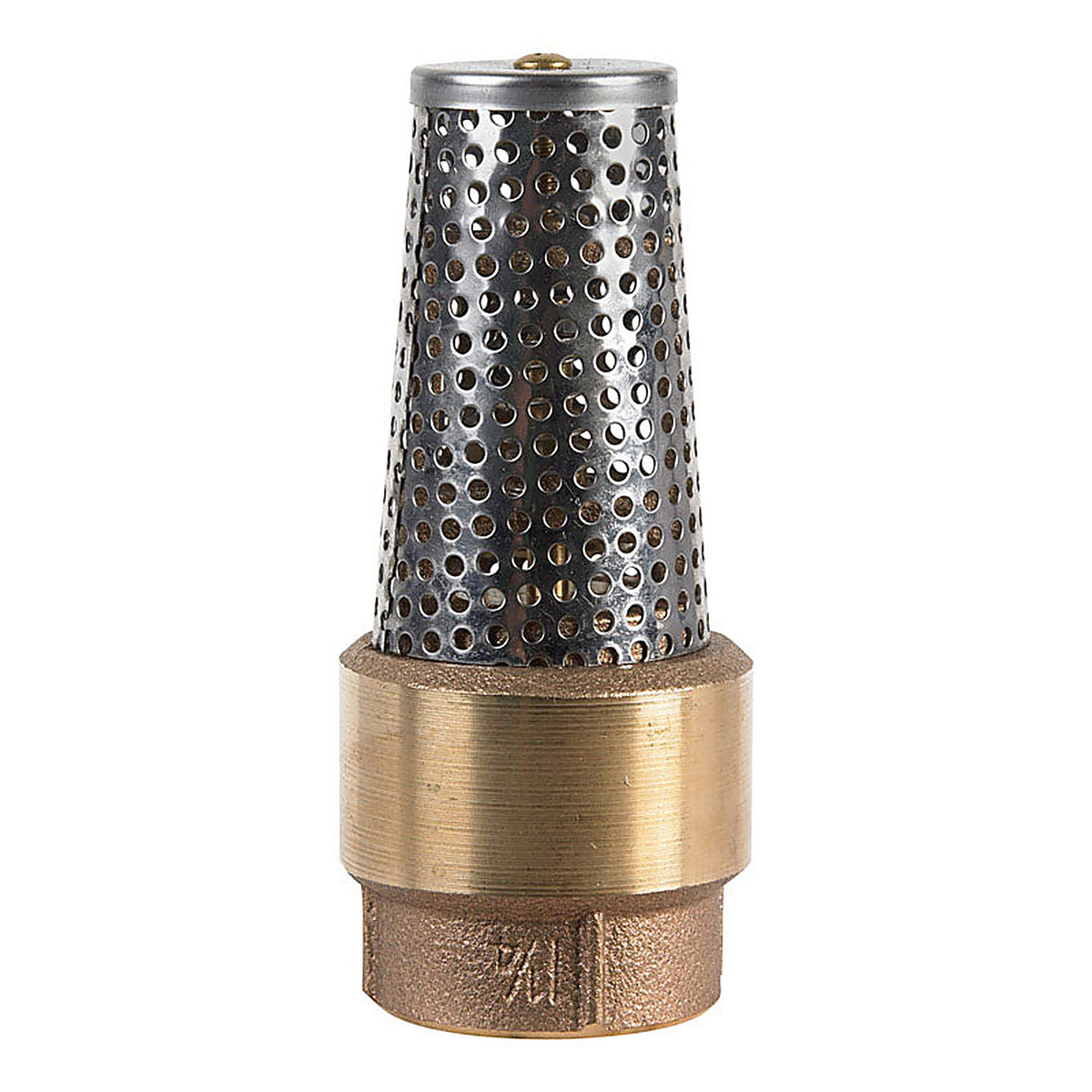 Campbell - FV-5TLF - 1-1/4 in. Dia. x 1-1/4 in. Dia. Brass Spring Loaded Foot Valve