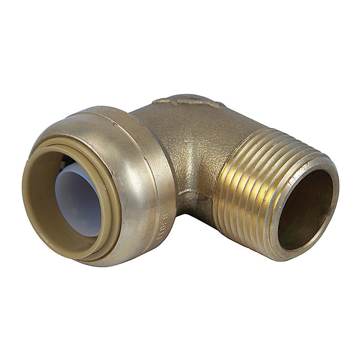 SharkBite - U286LFA - 3/4 in. Push x 3/4 in. Dia. MPT Brass Elbow