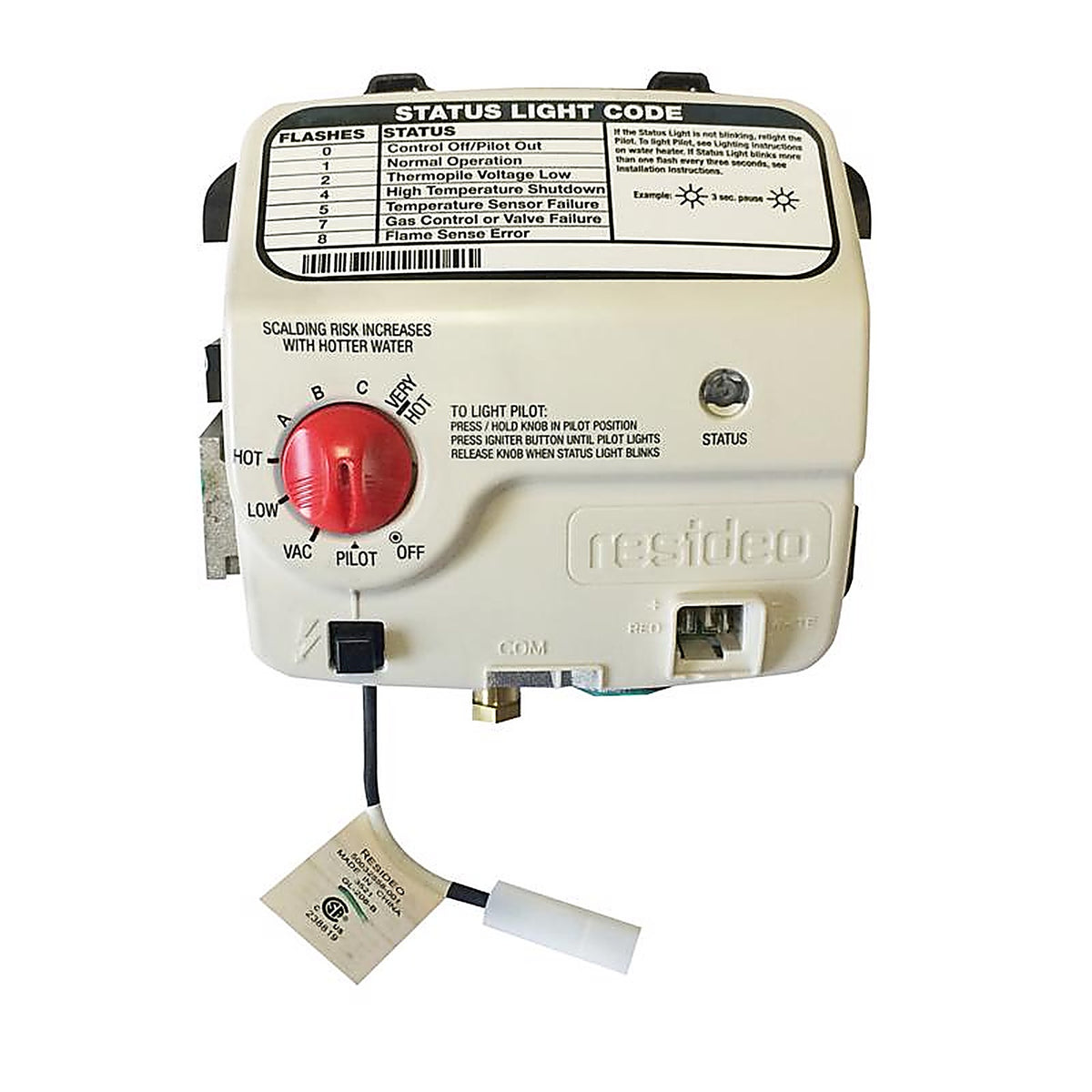 Reliance - 100112338 - Propane Control Valve Thermostat H20 LP