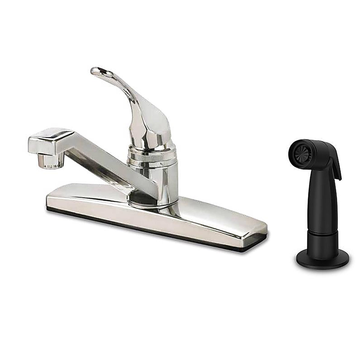 Home Plus - 8348-CP - One Handle Chrome Kitchen Faucet