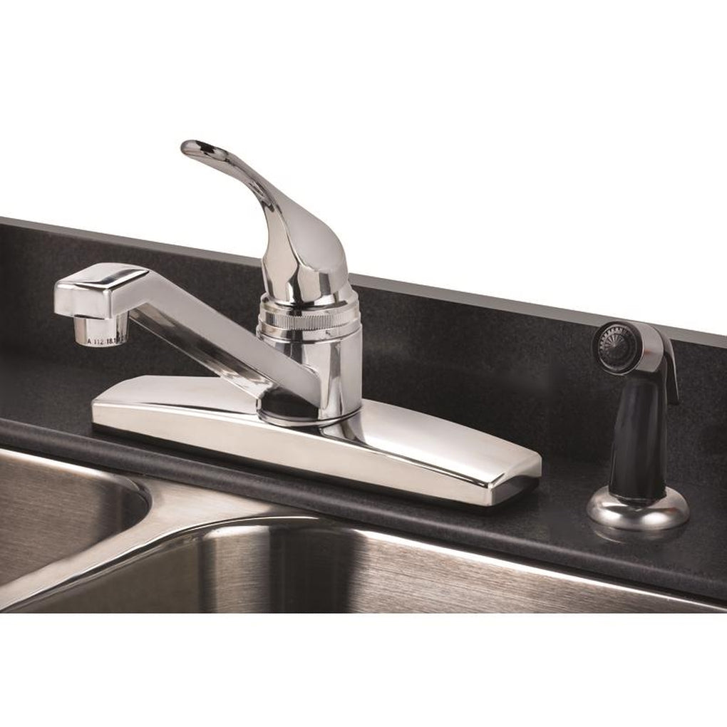 Home Plus - 8348-CP - One Handle Chrome Kitchen Faucet