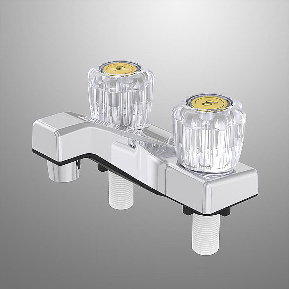 Home Plus - 4224CP - Traditional Chrome Two Handle Lavatory Faucet 4
