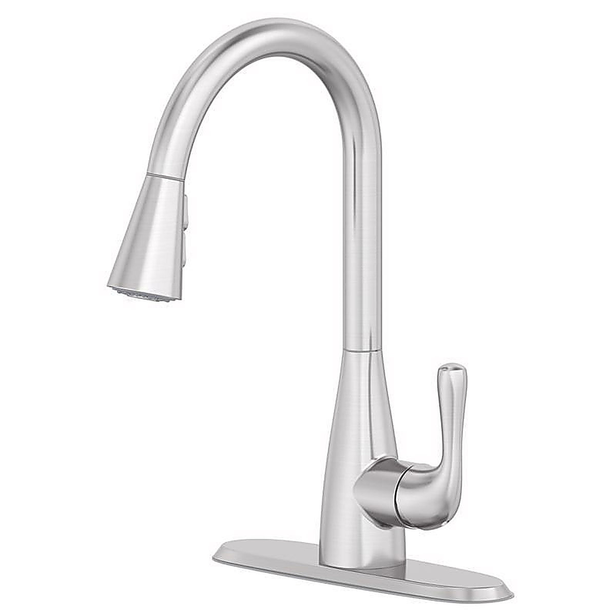 OakBrook - 3978-K104 - Vela One Handle Brushed Nickel Pulldown Kitchen Faucet