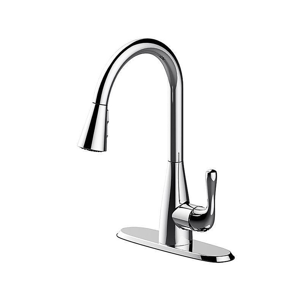 OakBrook - 3978-K101 - Vela Pull-Down One Handle Chrome Kitchen Faucet