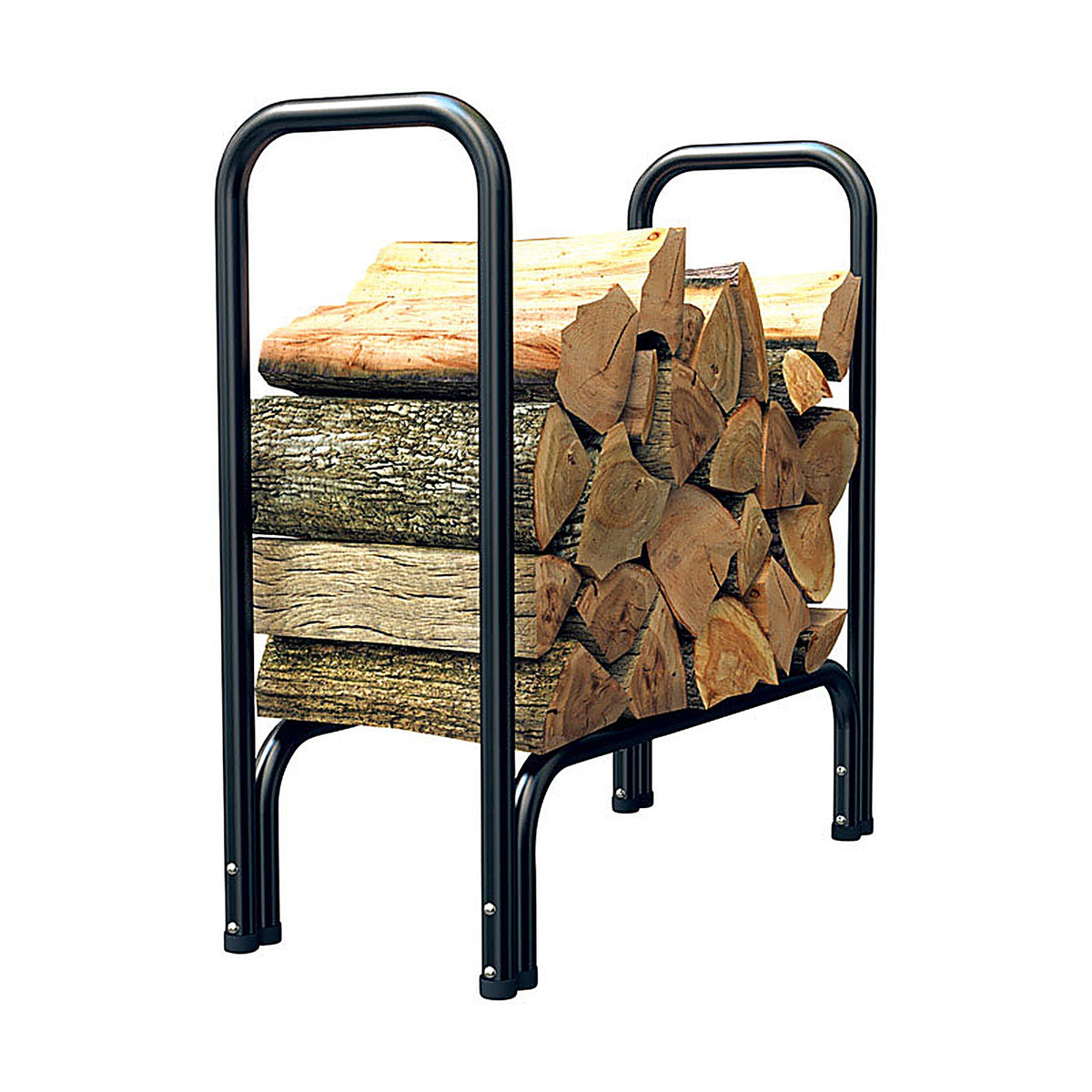 Panacea - 15215 - Black Powder Coated Steel Log Rack