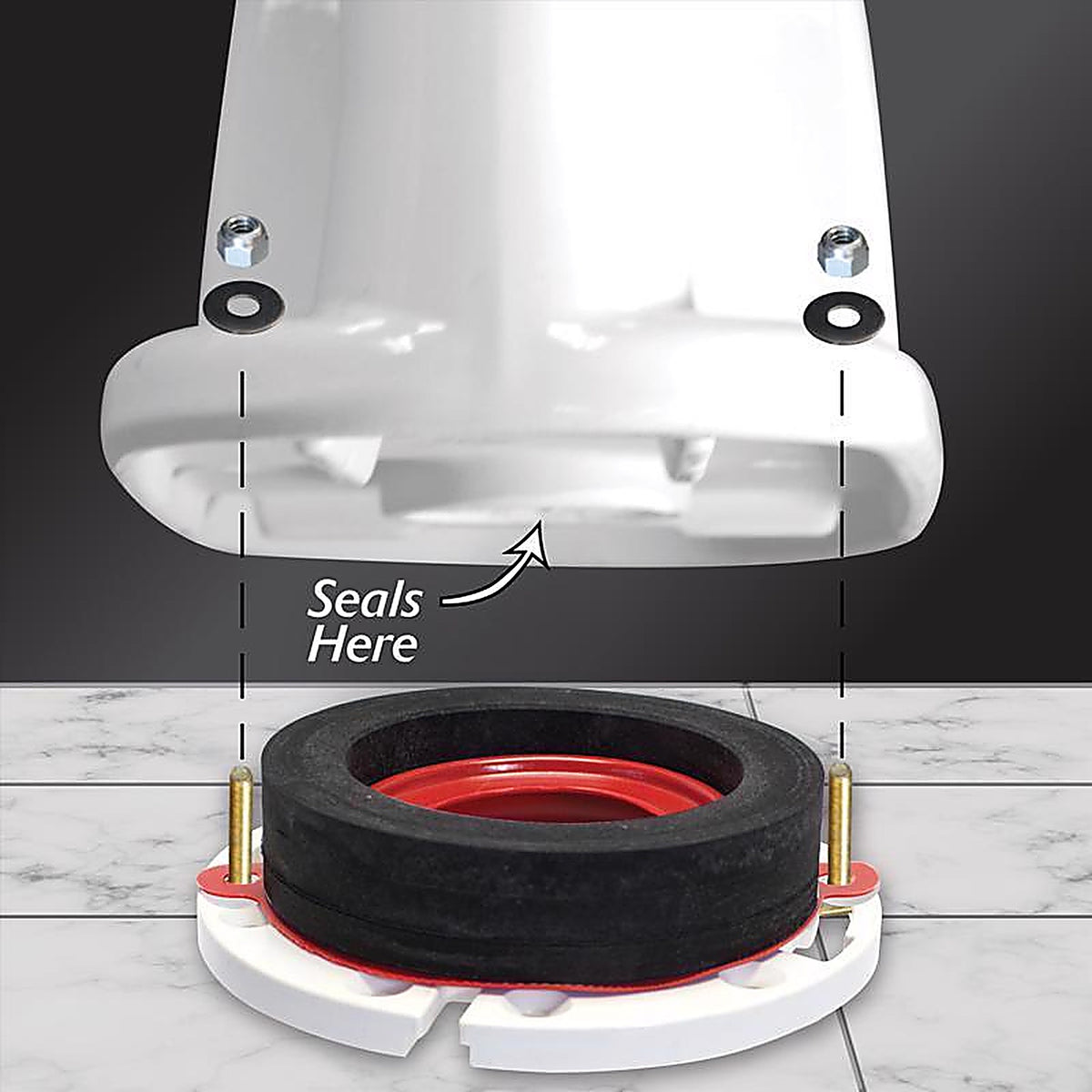 Korky - 6000BP - Wax Free Toilet Seal For Universal