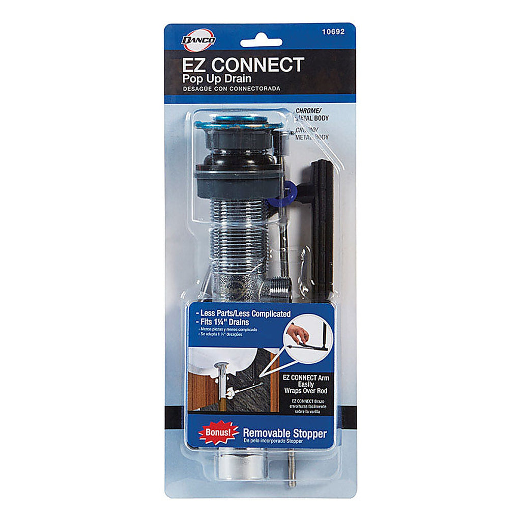 Danco - 9D0010692X - EZ Connect 1-1/4 in. D Chrome Pop-Up Lavatory Drain