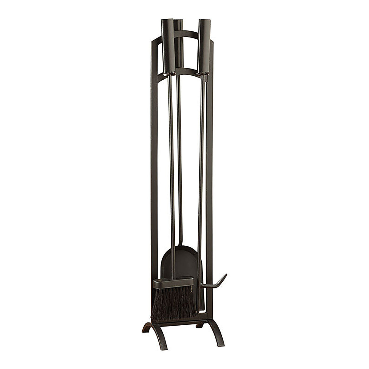 Panacea - 15891 - Black Matte Steel Fireplace Tool Set